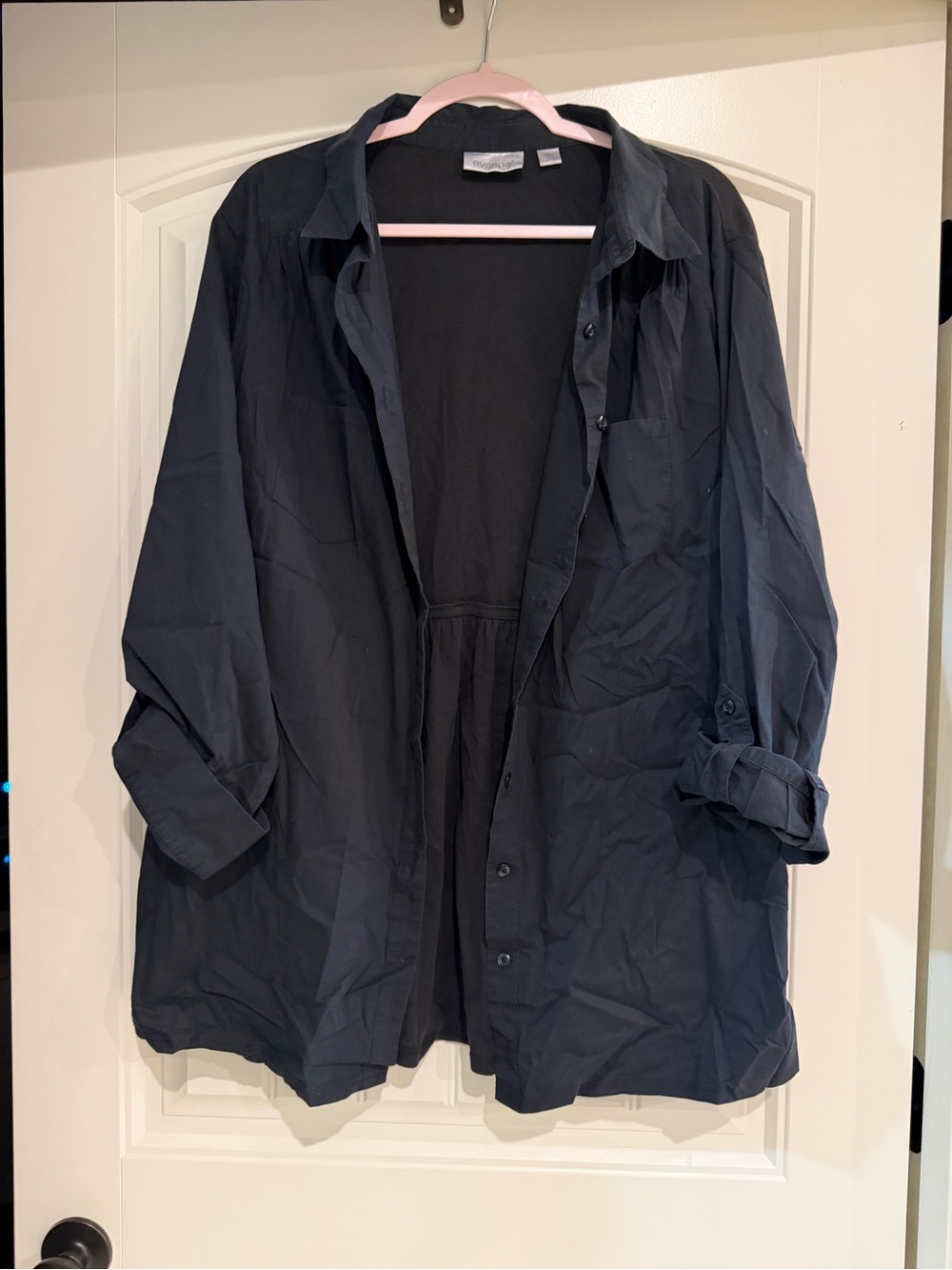 Classic Black Women's Button-Up Jacket